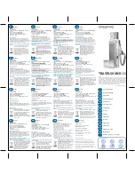 Preview for 1 page of Creative TRAVELSOUND I50 - QUICKSTART BACK Quick Start Manual