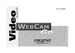 Creative Video Blaster WebCam Go User Manual preview