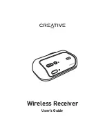 Creative WIRELESS RECEIVER User Manual предпросмотр