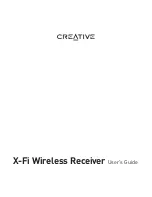 Creative X-FI User Manual preview