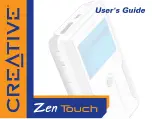 Предварительный просмотр 1 страницы Creative ZEN Touch User Manual