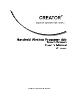 Preview for 1 page of Creator CR-WiFi WG7pip User Manual