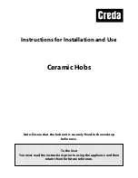 Preview for 1 page of Creda 42354 Instructions For Installation And Use Manual