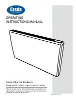 Preview for 1 page of Creda Arezzo ARE050 Operating Instructions Manual