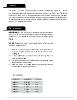 Preview for 4 page of Creda Arezzo ARE050 Operating Instructions Manual