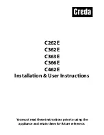 Creda C262E Installation & User'S Instructions preview