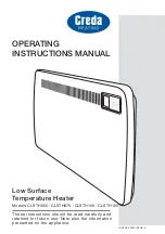 Предварительный просмотр 1 страницы Creda CLSTH050 Operating Instructions Manual