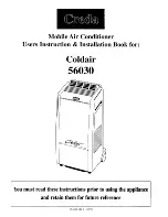 Creda COLDAIR 56030 Instruction & Installation Book предпросмотр