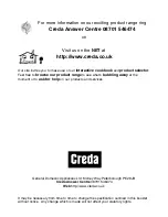 Предварительный просмотр 2 страницы Creda Cordialle Instructions For Installation And Use Manual