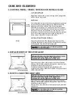 Предварительный просмотр 27 страницы Creda Cordialle Instructions For Installation And Use Manual