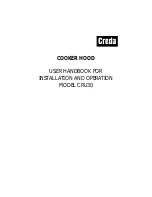 Creda CRU30 Instruction Manual preview