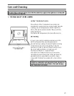 Предварительный просмотр 21 страницы Creda D010E Installation And User Instructions Manual