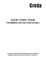 Предварительный просмотр 1 страницы Creda E430E Installation And User Instructions Manual