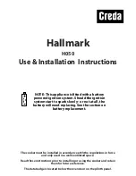 Предварительный просмотр 1 страницы Creda Hallmark H050 Instruction Manual