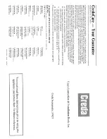 Preview for 1 page of Creda HB37427 Instruction And Installation Book