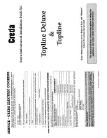 Предварительный просмотр 1 страницы Creda HB49736 Instruction And Installation Book