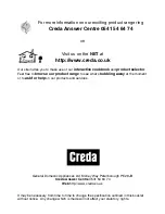 Preview for 2 page of Creda HB49807 Instruction And Recipe Book