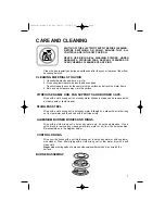 Preview for 7 page of Creda HBW810 Instructions For Installation And Use Manual