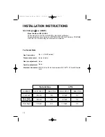 Предварительный просмотр 10 страницы Creda HBW810 Instructions For Installation And Use Manual