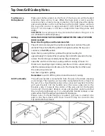 Предварительный просмотр 15 страницы Creda HBX252E Installation & User'S Instructions