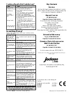 Предварительный просмотр 8 страницы Creda JACKSON J151E Installation And User Instructions Manual