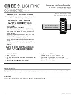 Preview for 1 page of CREE LIGHTING CONNECTED MAX CMACC-CMSC-UNV-WH Installation Instructions