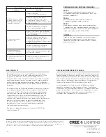 Preview for 6 page of CREE LIGHTING CSC-CWD Installation Instructions Manual