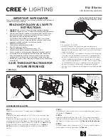 Preview for 1 page of CREE LIGHTING RUL-B Series Installation Instructions Manual