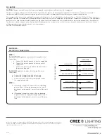 Preview for 8 page of CREE LIGHTING Stylus Series Installation Instructions Manual