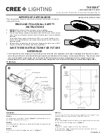 CREE LIGHTING THE EDGE ARE-EDG-DA Installation Instructions Manual предпросмотр