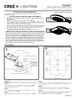 Preview for 4 page of CREE LIGHTING THE EDGE ARE-EDG-DA Installation Instructions Manual