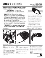 Preview for 8 page of CREE LIGHTING Traveyo Series Installation Instructions Manual