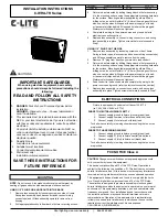 Preview for 1 page of Cree C-Lite C-WP-A-TR Series Installation Instructions