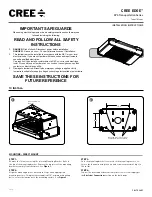 Cree EDGE XPS Transportation Series Installation Instructions предпросмотр