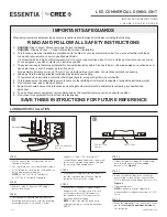 Cree Essentia S-DL4-EB Installation Instructions preview