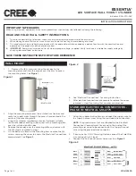 Cree Essentia Installation Instructions preview