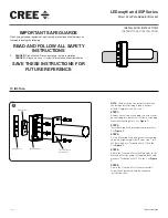 Cree LEDway XSP Series Installation Instructions preview