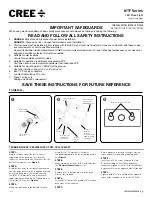 Preview for 1 page of Cree NTF Series Installation Instructions Manual