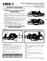 Cree SmartCast KR Series Safety And Installation Manual preview