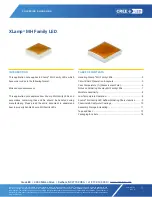 Preview for 1 page of Cree XLamp MH Series Soldering & Handling