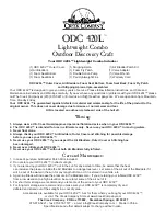 Preview for 1 page of Creek Company ODC 420L Quick Start Manual