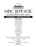 Предварительный просмотр 1 страницы Creek Company ODC JETPACK Assembly Instructions