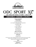 Preview for 1 page of Creek Company ODC SPORT XL Assembly Instructions