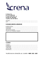 Предварительный просмотр 20 страницы Crena CY658 Instruction Manual