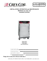 Cres Cor 1000-CH-SS-SPLIT-D Installation, Operation And Maintenance Manual предпросмотр