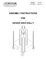 Предварительный просмотр 1 страницы Cres Cor 501DKD Assembly Instructions