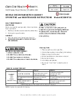 Preview for 3 page of Cres Cor CGMH73A Operating And Maintenance Instructions Manual