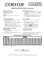 Preview for 5 page of Cres Cor CO-151-HW-UA-6B Installation, Operation And Maintenance Manual