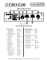 Preview for 9 page of Cres Cor CO-151-HW-UA-6B Installation, Operation And Maintenance Manual