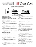 Preview for 4 page of Cres Cor CO151F1818 Installation, Operation And Maintenance Manual